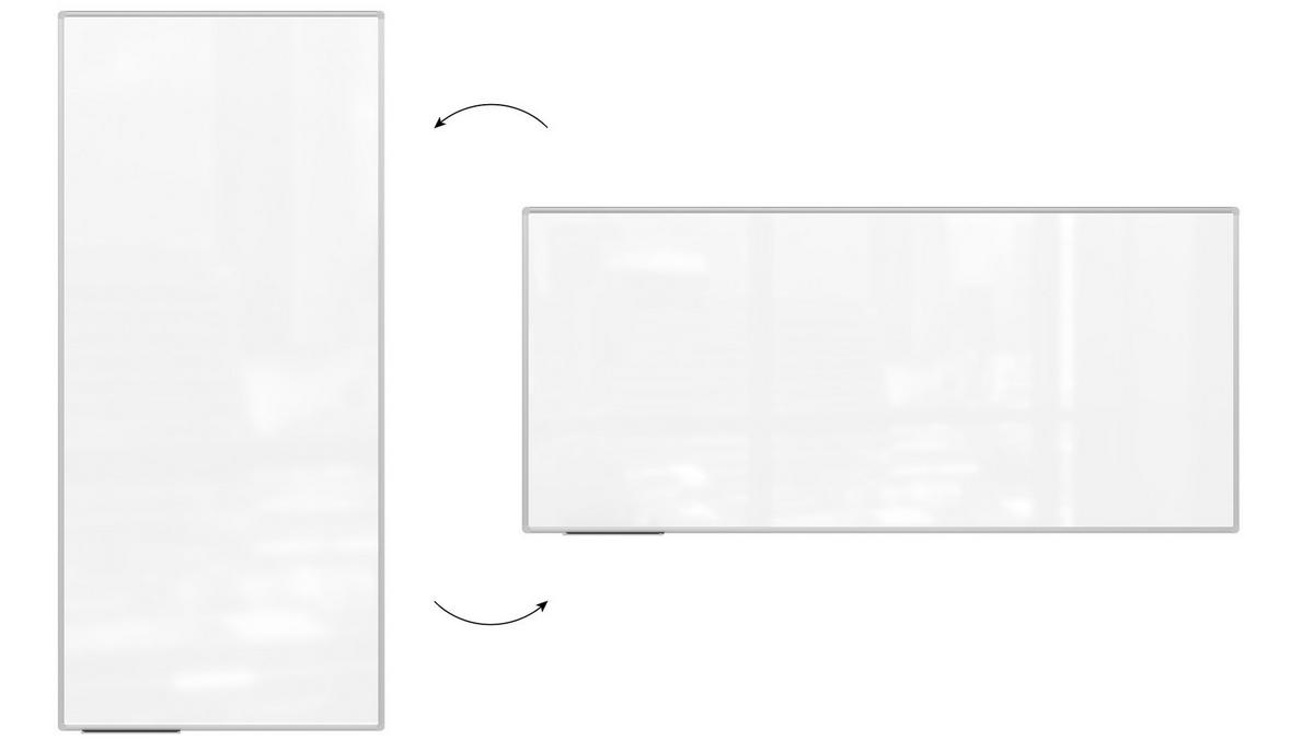 MAGNETISCHES Whiteboard - PREMIUM EXPO Alurahmen 220x100cm - Weiß, Metall (220/100/1.6cm) - ALLboards