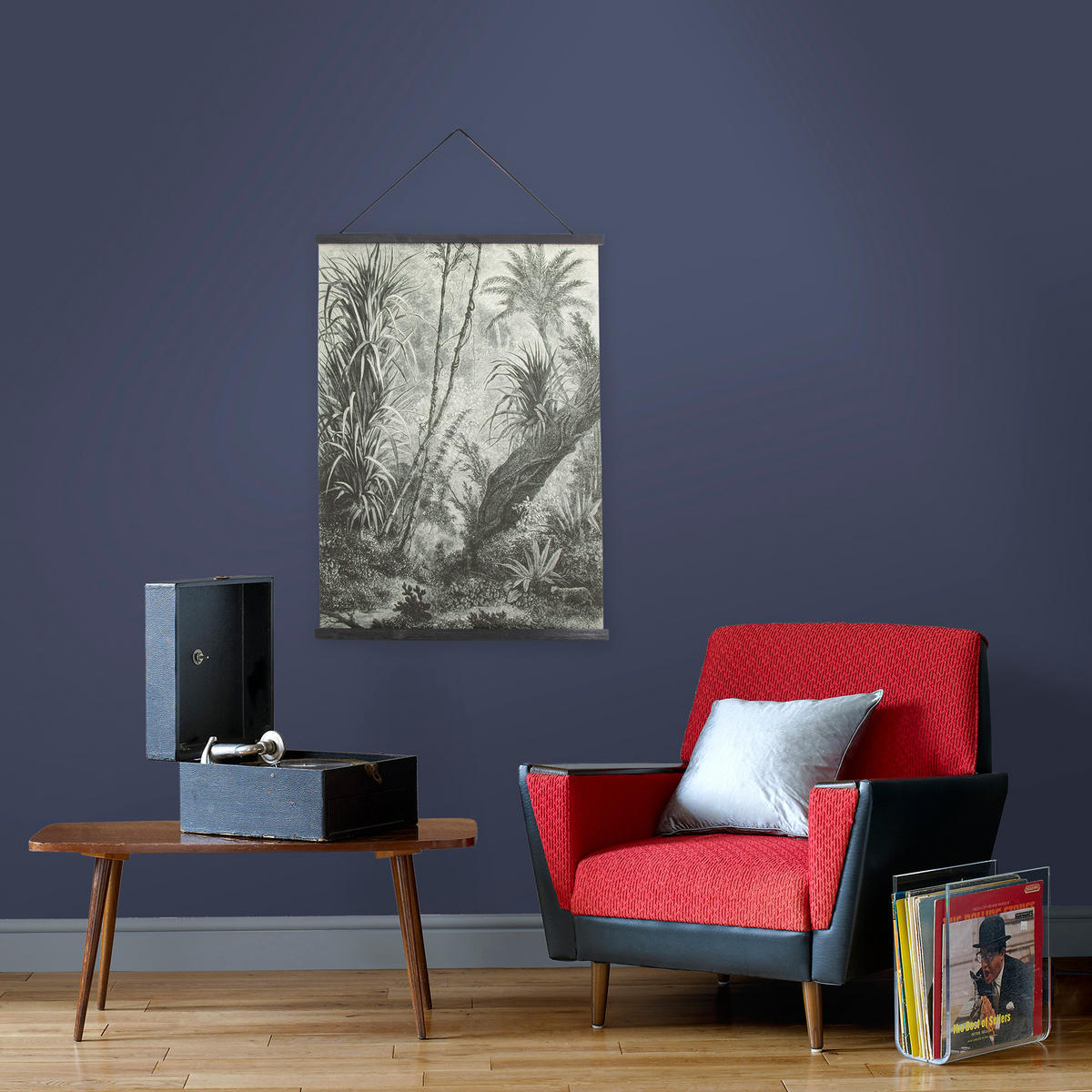 POSTER Dschungel Amazonas - 60x80cm - Schwarz/Weiß, Holz/Textil (60/80/60cm) - Art for the Home