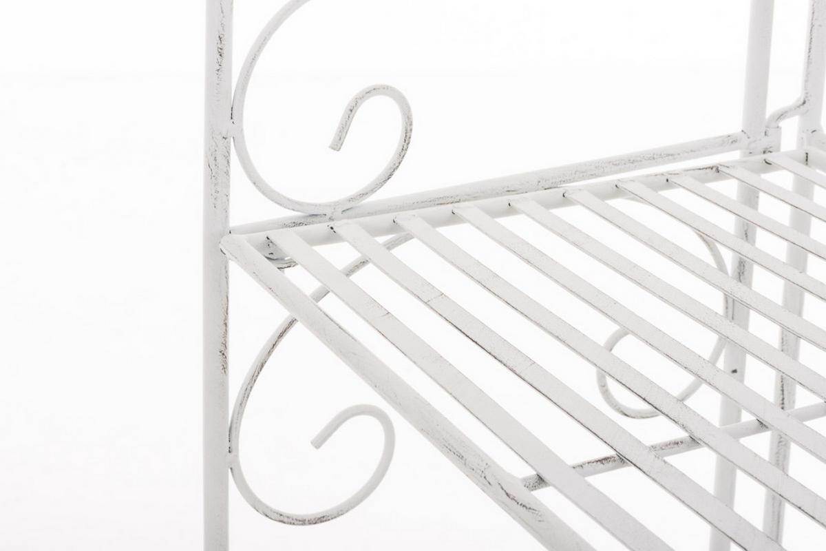 REGAL Lenna antik weiß - Weiß, Metall (60/160/30cm) - TPFGarden