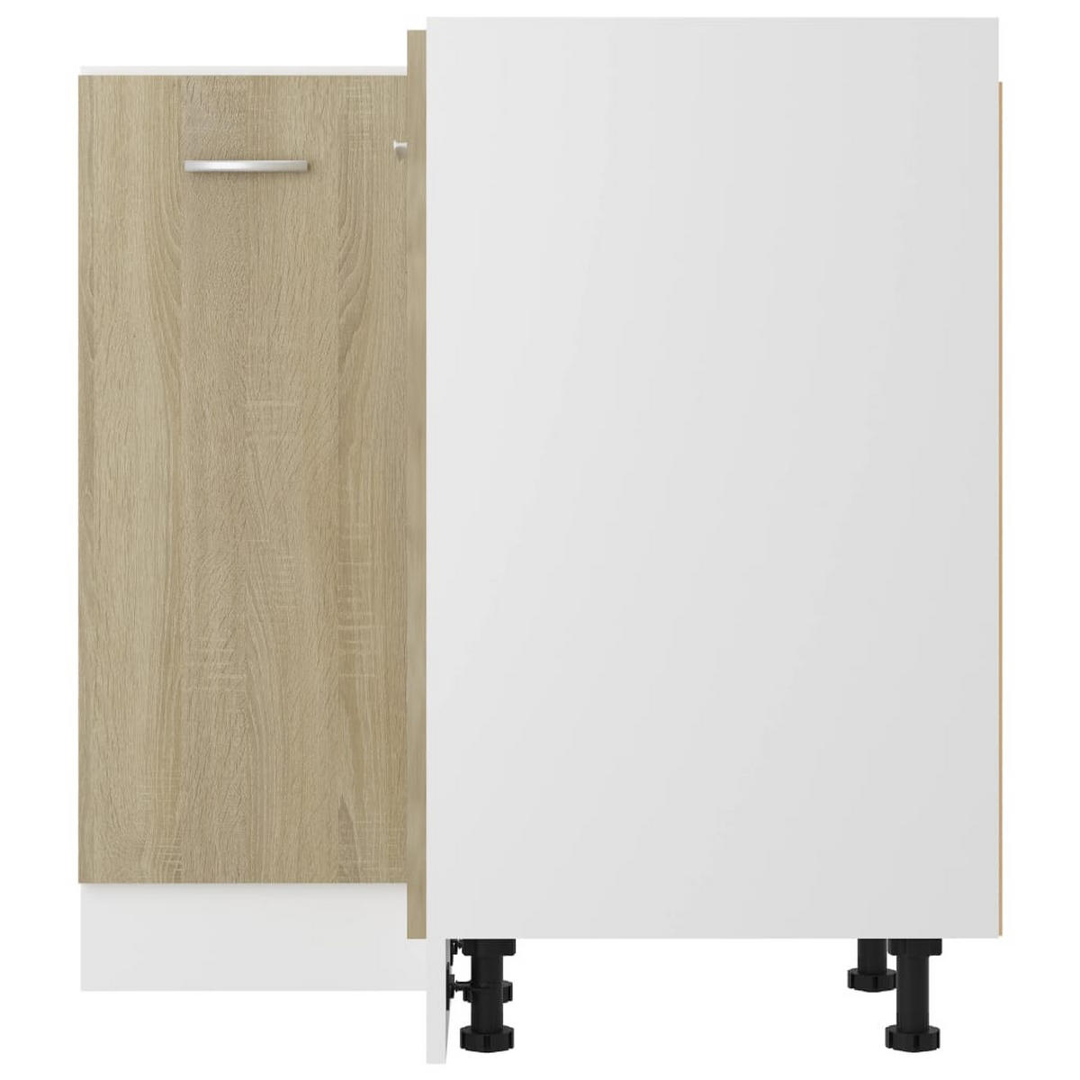 ECKUNTERSCHRANK Lyon Sonoma-Eiche 75,5/75,5/81,5 Cm Holzwerkstoff - Greige, Holzwerkstoff (75.5/81.5/75.5cm) - vidaXL