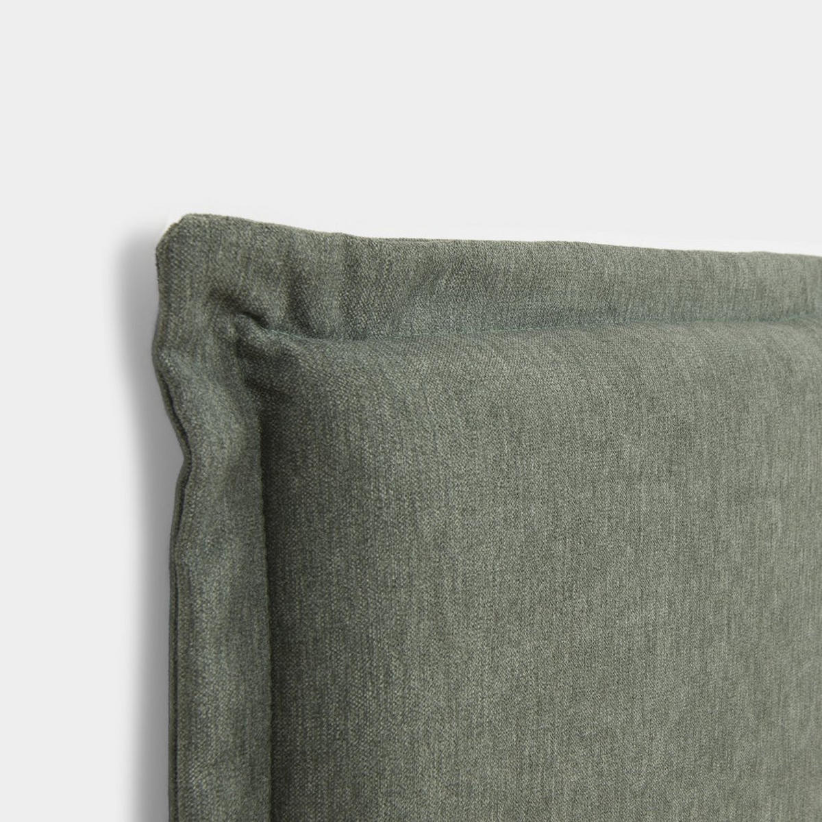 CABECERO INDIVIDUAL Louise Grün 107 cm x 120 cm - Grün, Textil (107/7cm) - Klast Home
