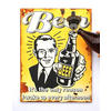 WANDBILD Beer mit Flaschenöffner 40 cm Gelb - Gelb, Holz (1cm) - DanDiBo