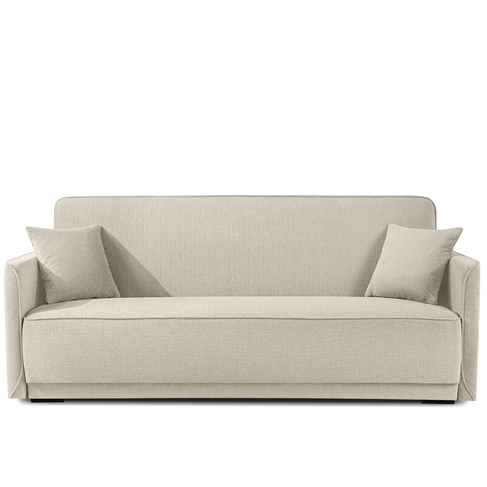 EINZELSOFA LIRIS, 3 Personen, Hellbeige - Beige, Holz/Holzwerkstoff (208/91/98cm) - KONSIMO®