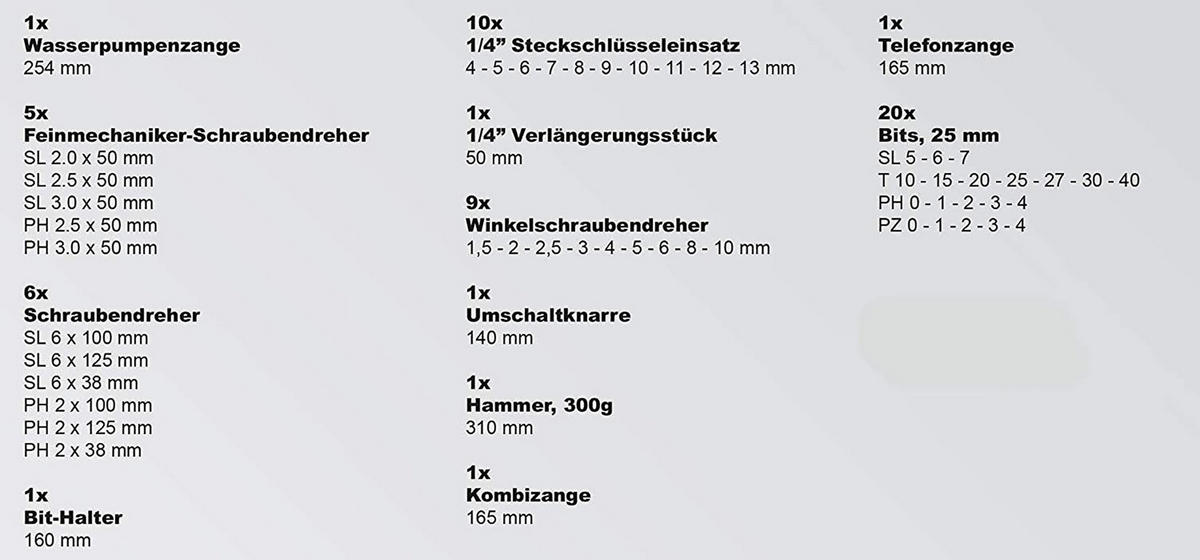 WERKZEUGKOFFER 57-teilig | Mit Hammer, Schraubendreher, Steckschlüsselsatz uvm. - Blau, Metall (30/8.7/38.5cm) - Karcher