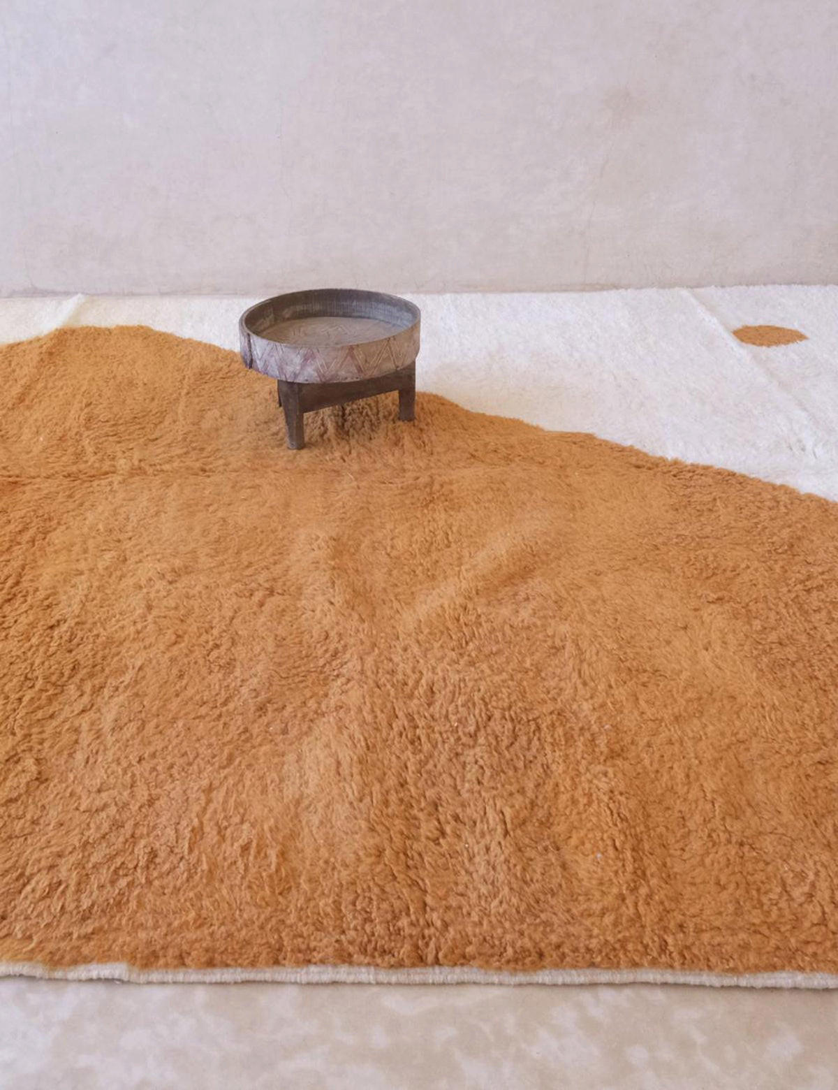 BERBERTEPPICH schlicht Wolle 258x 347 cm - Orange, Naturmaterialien (258/347cm) - AFK Living