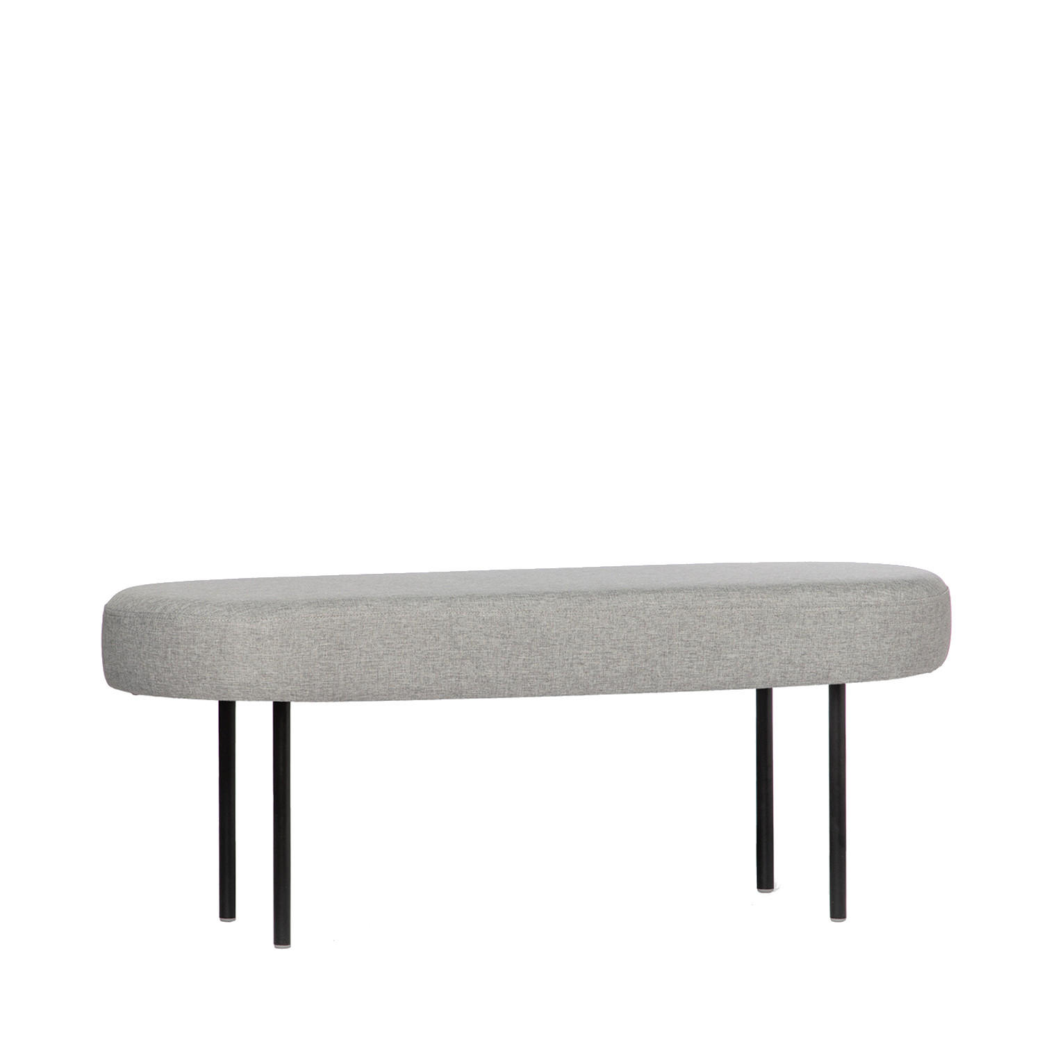 BANK Mena Grau 97 cm x 38 cm - Grau, Textil (97/38/35cm)