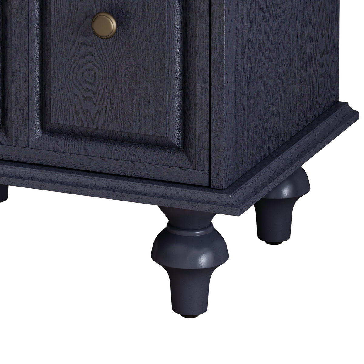 NACHTTISCH Dunkelblau 52/40/60,5 cm - Dunkelblau, Holz (52/60.5/40cm) - PANGIVO