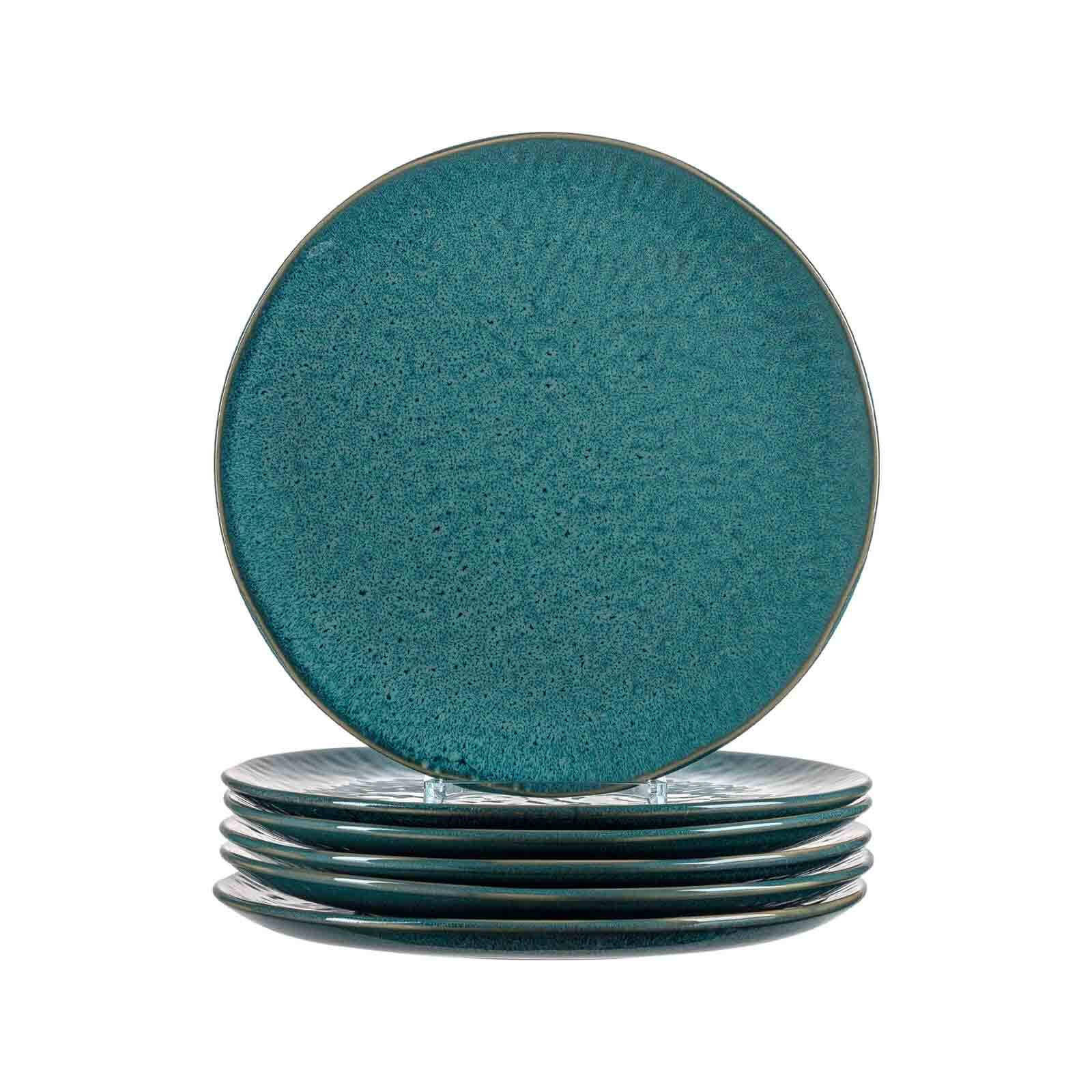 SPEISETELLER Matera blau ø 27 cm 6er Set - Blau, Keramik (27cm) - Leonardo Living