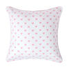KISSENHÜLLE Herzen 60/60 cm, 100% Baumwolle - Rosa, Textil (60/60cm) - Homescapes
