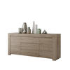 SIDEBOARD mit 2 Türen und 3 Schubladen L184 cm - Firenze - Eichefarben, Holzwerkstoff (184/81/42cm) - Calicosy