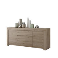 SIDEBOARD mit 2 Türen und 3 Schubladen L184 cm - Firenze - Eichefarben, Holzwerkstoff (184/81/42cm) - Calicosy