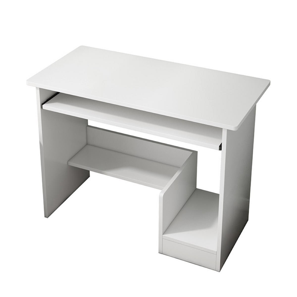 COMPUTERTISCH Weiß 80/40/74 cm - Weiß, Holzwerkstoff (40/80/74cm) - MUVU