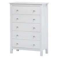 KOMMODE Massivholz 37/106/75 cm - Weiß, Holz (106/75/37cm) - hagge home