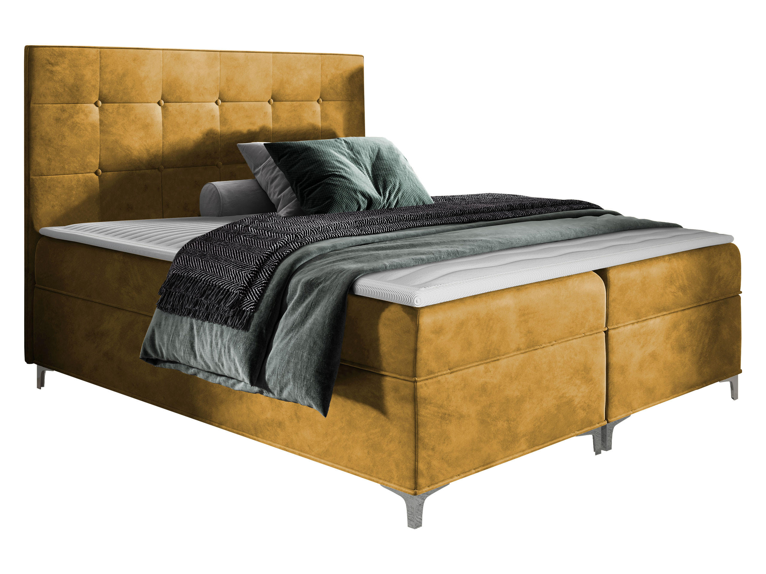 Mirjan24 Boxbett Hellbraun 160x200 cm