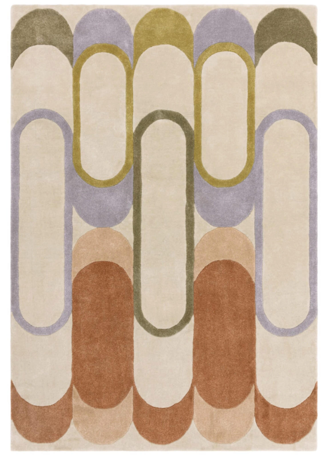 TEPPICH modern Wohn-/Schlafzimmer Retro MOTA Mehrfarbig 120x170 cm - Multicolor, Textil (120/170cm) - Novatrend