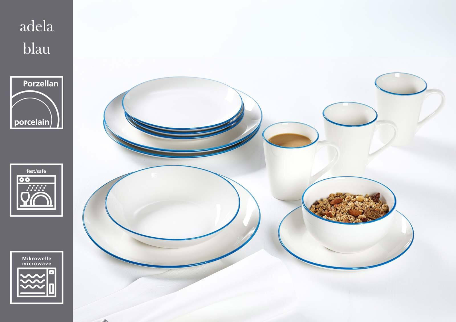 MÜSLISCHALEN Adela blau ø 14 cm 6er Set - Blau, Keramik (14cm) - Ritzenhoff Breker