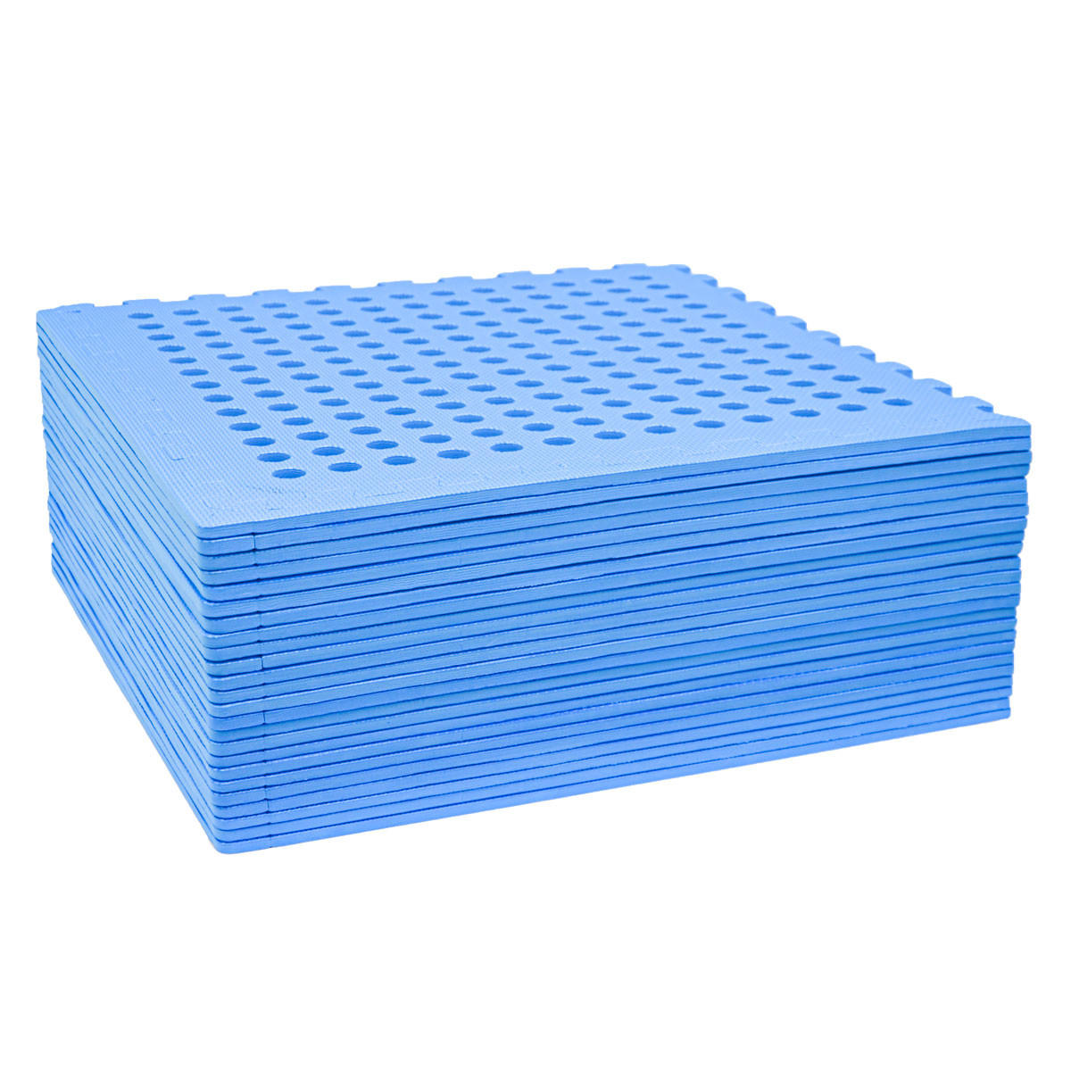 POOLMATTEN 8,4m² 24 EVA Matten 62 cm Blau - Blau, Kunststoff (62/62cm) - eyepower
