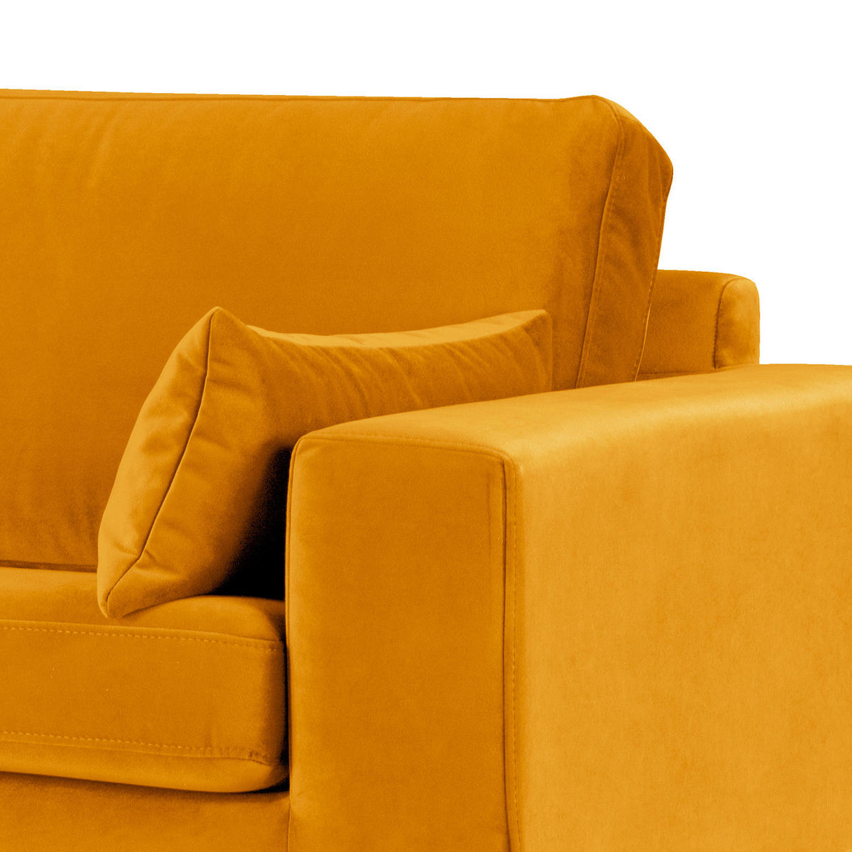 3-SITZER SOFA - Gelb, Textil (237/81/88cm) - home24