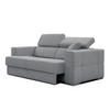 SOFA QUARTZ 3-Sitzer mit Ausziehsitz, grau - Grau, Holzwerkstoff/Textil (202/80/102cm) - Courtois Laville