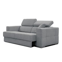 SOFA QUARTZ 3-Sitzer mit Ausziehsitz, grau - Grau, Holzwerkstoff/Textil (202/80/102cm) - Courtois Laville