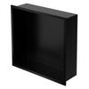 DUSCHNISCHE Schwarz 30/30 cm - Schwarz, Metall (32/10/32cm) - LuxeBath