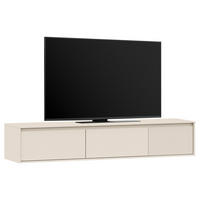 MASSIVES HÄNGE-LOWBOARD - Pinie / Kaschmir - Braun, Holz (180/34/42cm) - home24