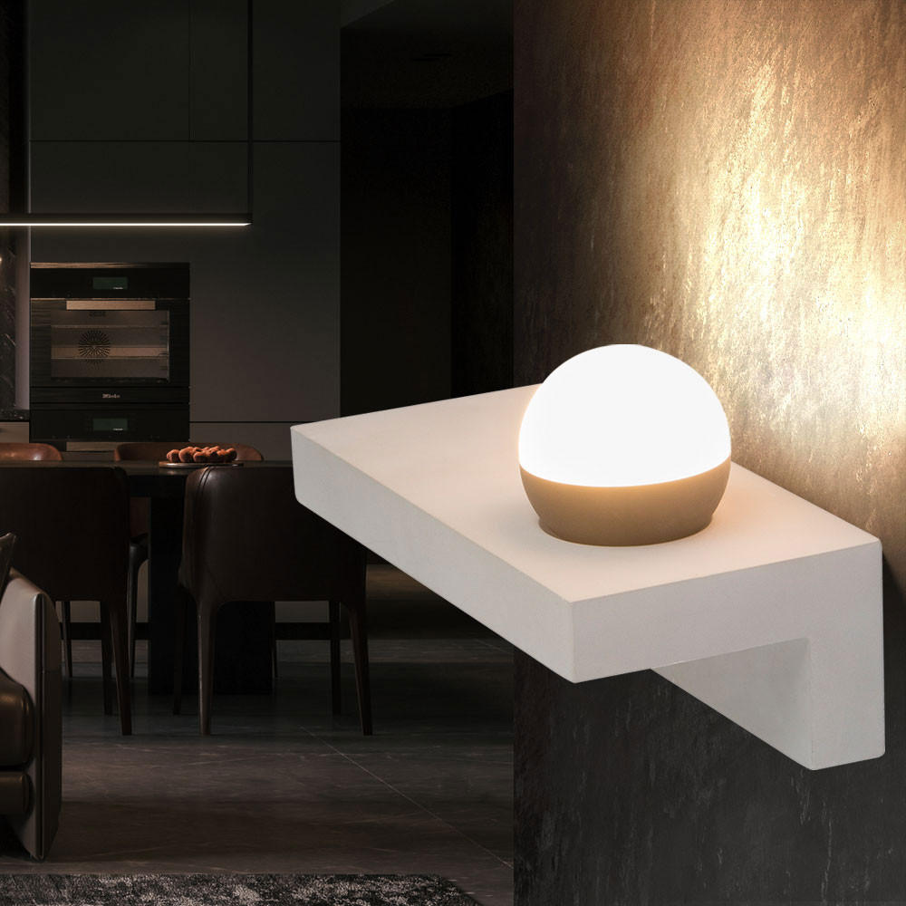 LED WANDLEUCHTE TIMO Betonoptik Grau - Grau, Metall (30/17.5/15cm) - Globo Lighting