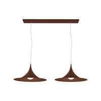 HÄNGELEUCHTE - Dunkelbraun, Metall (33/70/16cm) - Lumicom