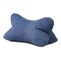 LESEKISSEN Capri dunkelblau 40x25cm - Dunkelblau, Textil (40/25cm) - Ambiente Trendlife by Gözze