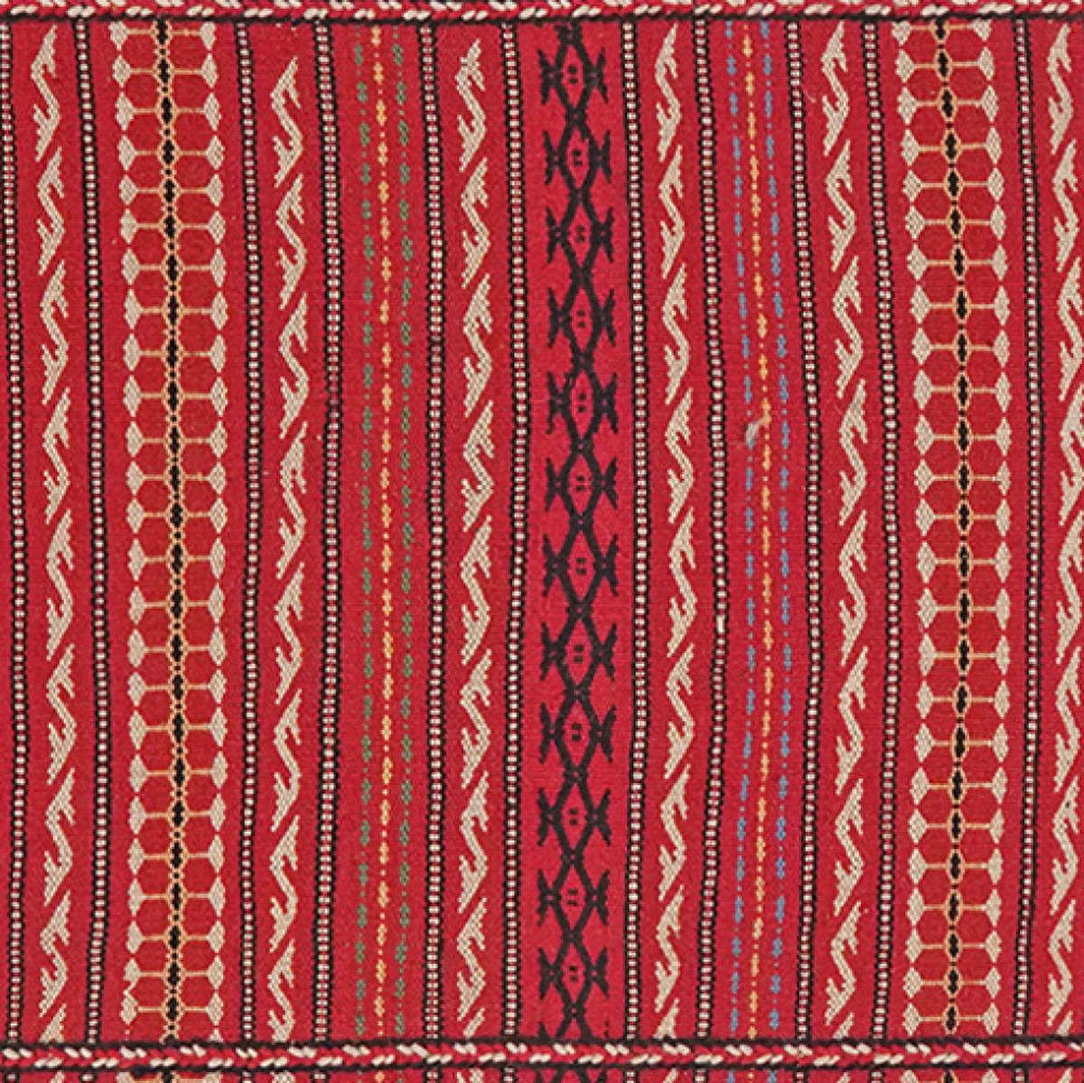 HANDWEBTEPPICH Kelim Kordi Mehrfarbig 200/77 cm Schurwolle - Multicolor, Textil (77/200cm) - Looma