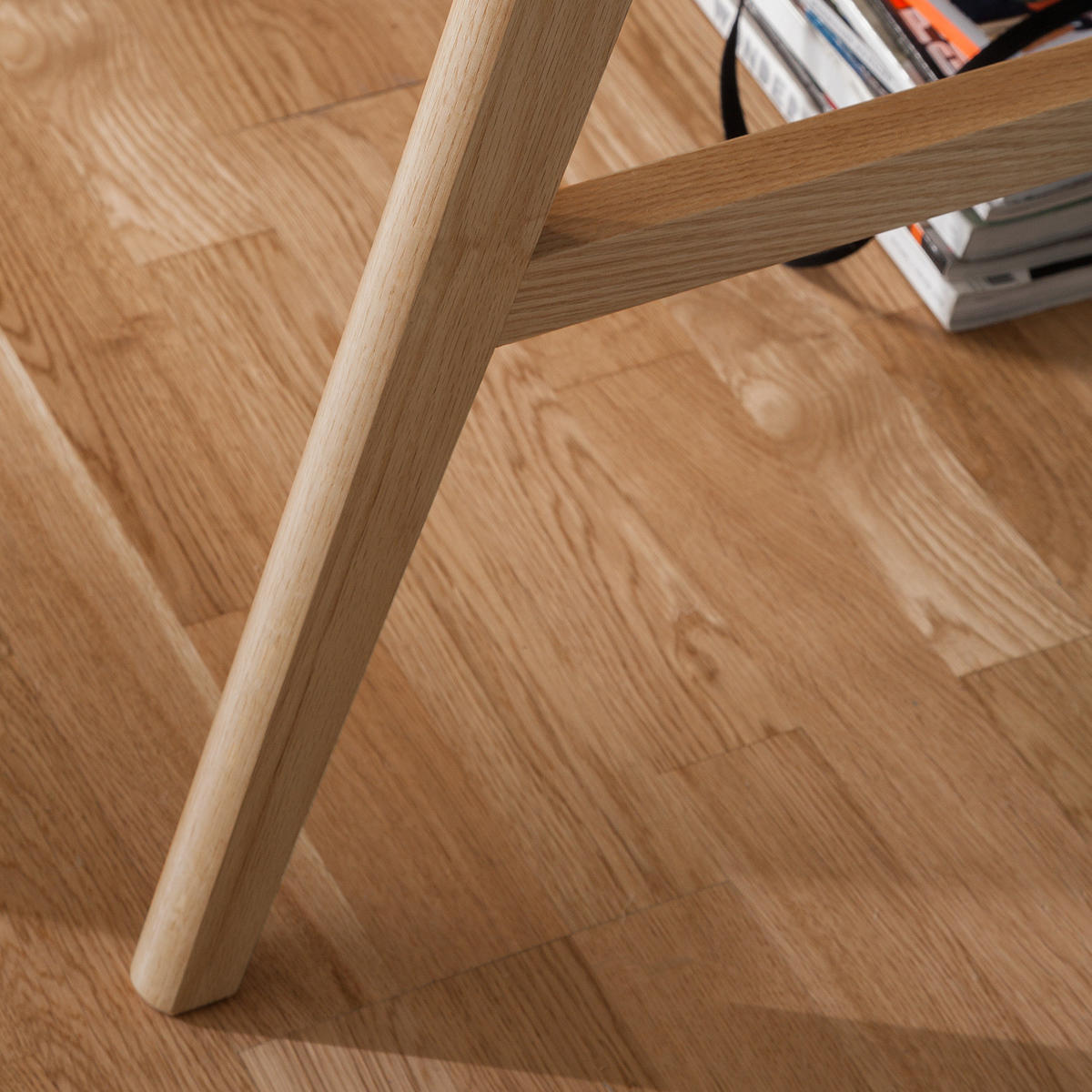 SCHREIBTISCH - Eiche teilmassiv, Weiß / Eiche - Weiß, Holzwerkstoff (70/120/75cm) - home24