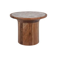 BEISTELLTISCH Tubo Braun 45/45/35 cm - Braun, Holz (45/45/35cm) - Leitmotiv