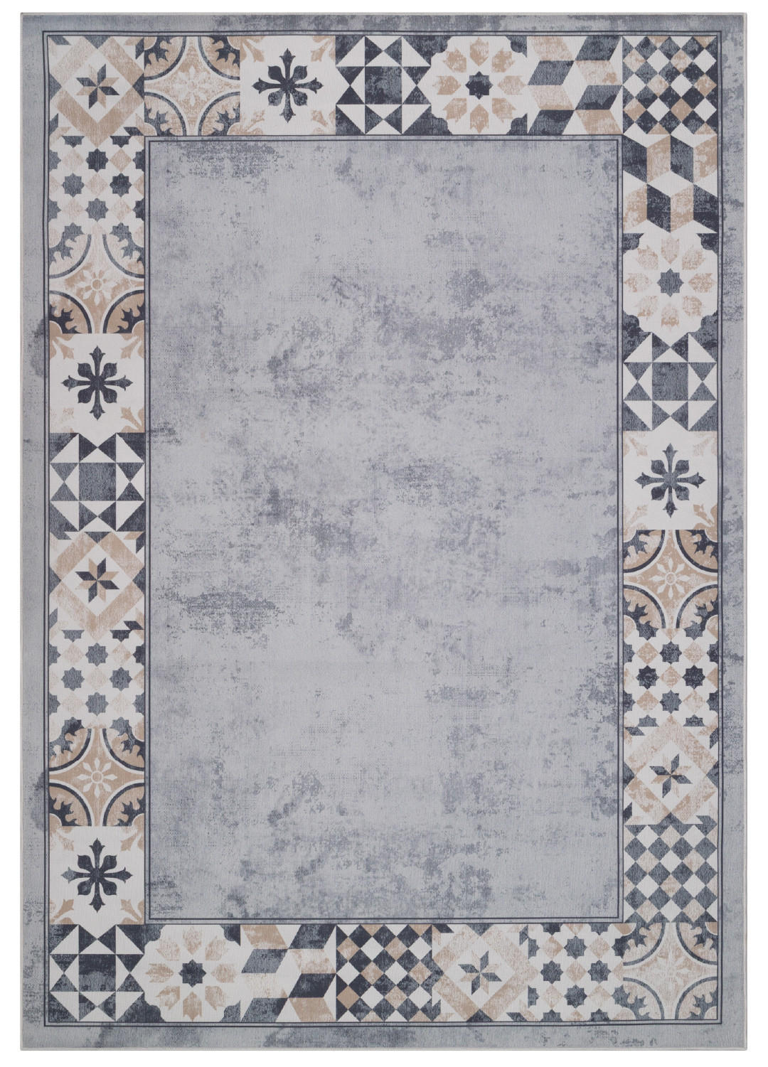 Tapiso Teppich Grau 120x160 cm