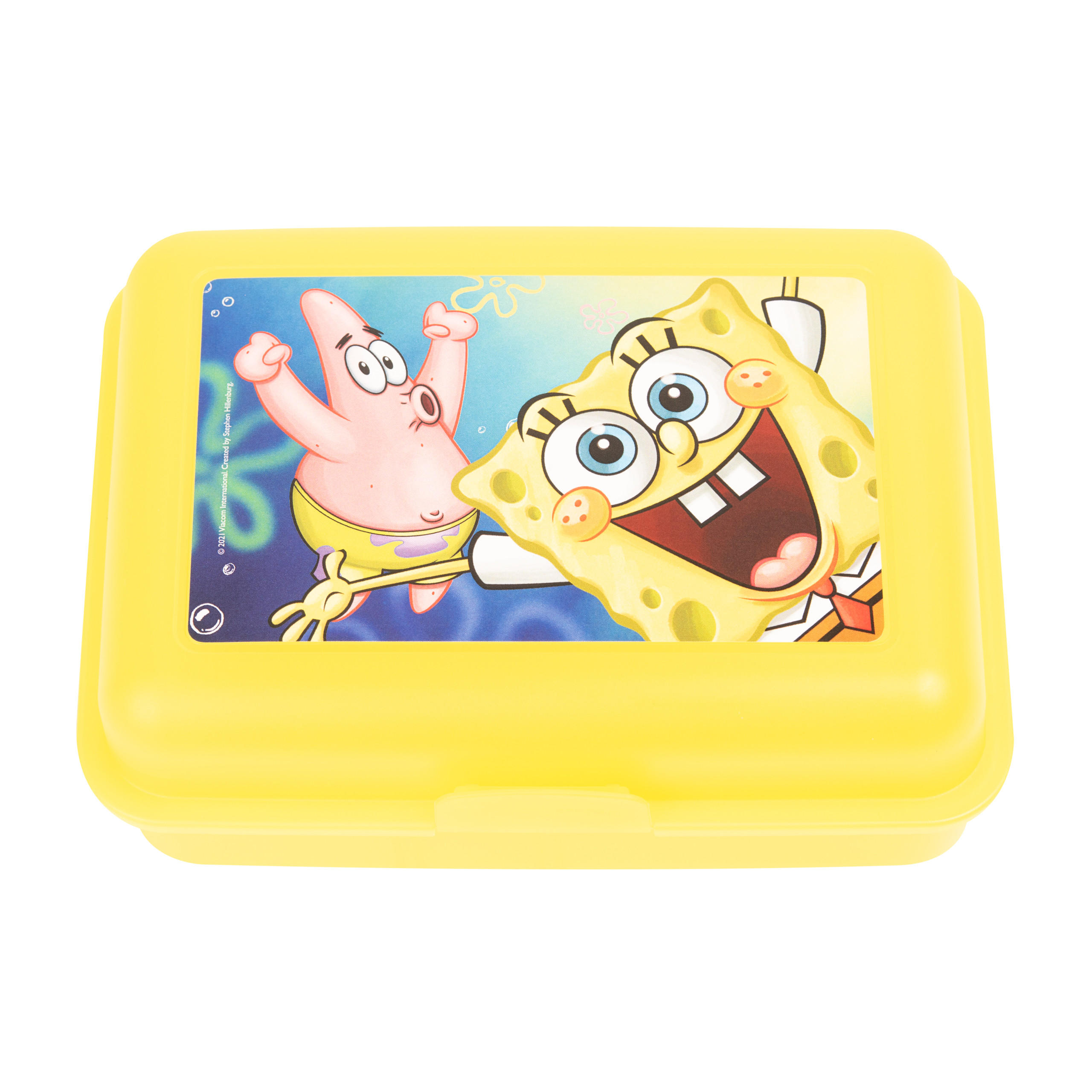 BROTDOSE Spongebob Schwammkopf Spongebob und Patrick Gelb 17,5 x 12,8 x 6,9 cm - Gelb, Kunststoff (17.5/6.9/12.8cm)