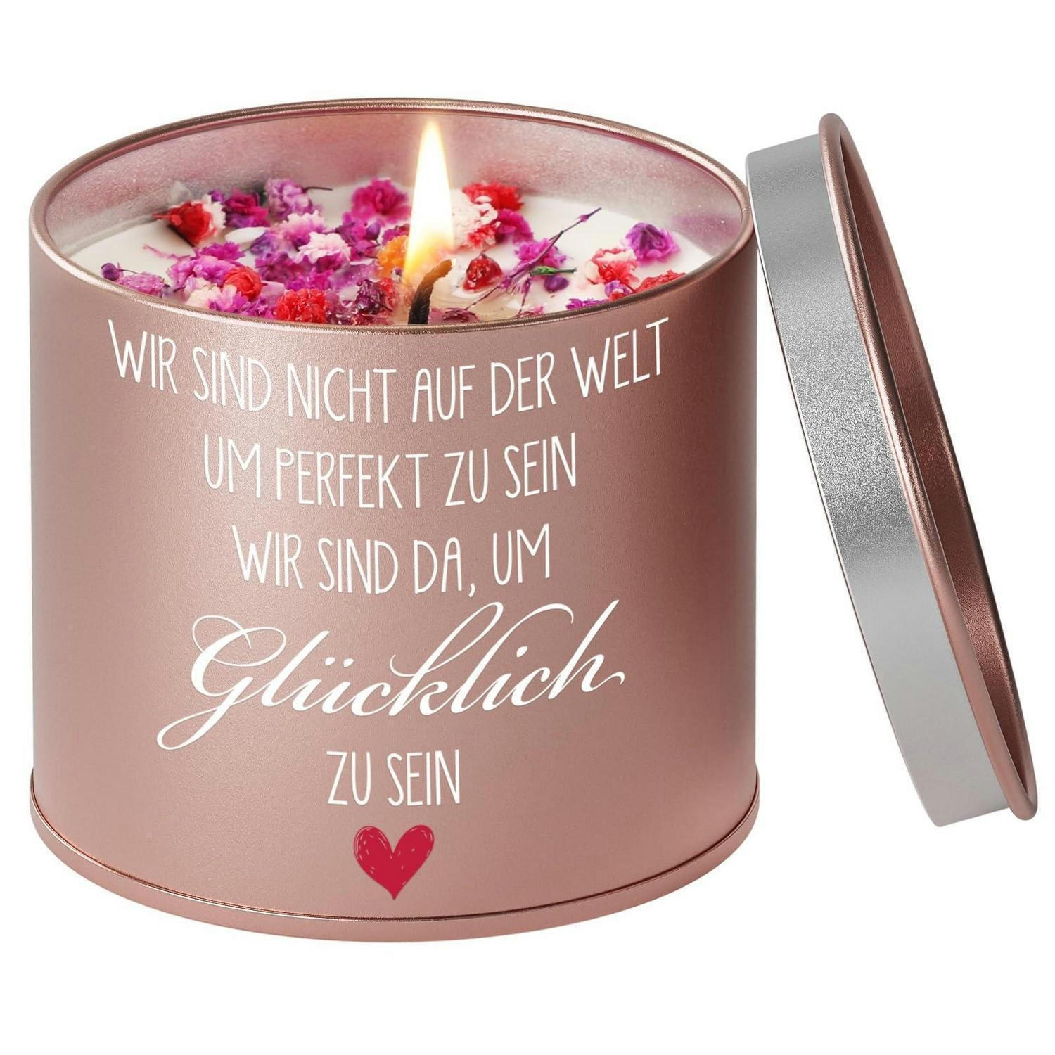 DUFTKERZE Lavendel 9OZ 50 Stunden Brenndauer - Beige, Paraffin (8cm)