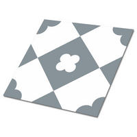 FLIESENAUFKLEBER 9 Stück 30x30 cm selbstklebend Rautenmuster - Grau, Textil (30/1.6/30cm) - TULUP