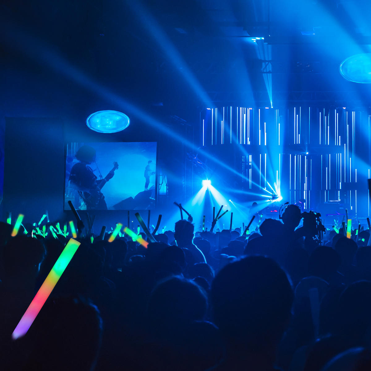 LEUCHTSTÄBE - Weiß, Textil (4/46.5/4cm) - Relaxdays