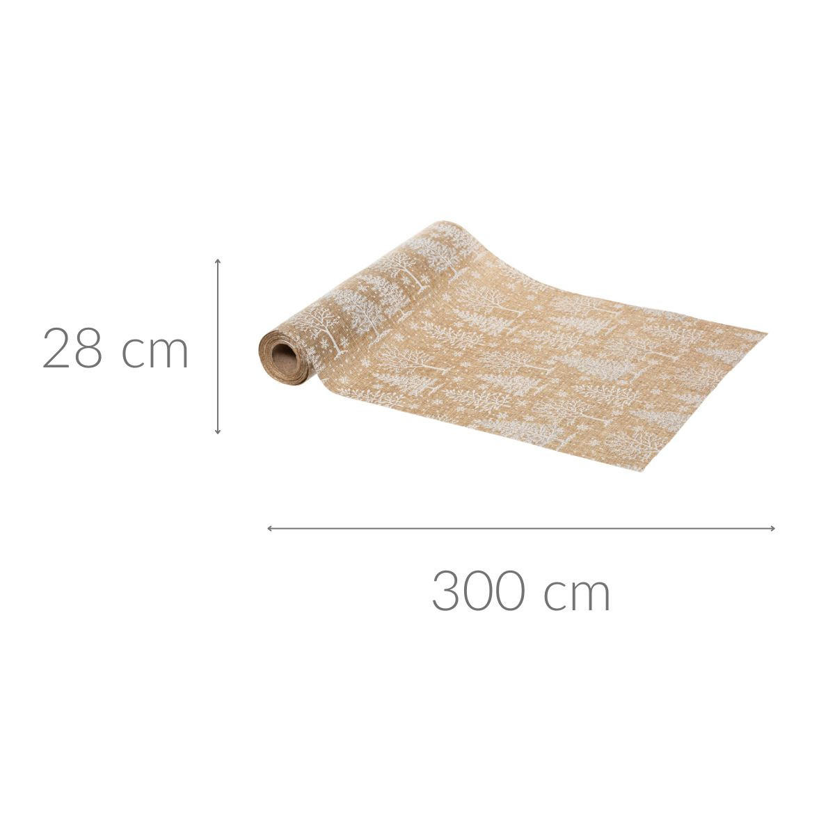 TISCHLÄUFER Weihnachtsmuster 28/300 cm - Beige, Textil (300cm) - Atmosphera Createur d´interieur