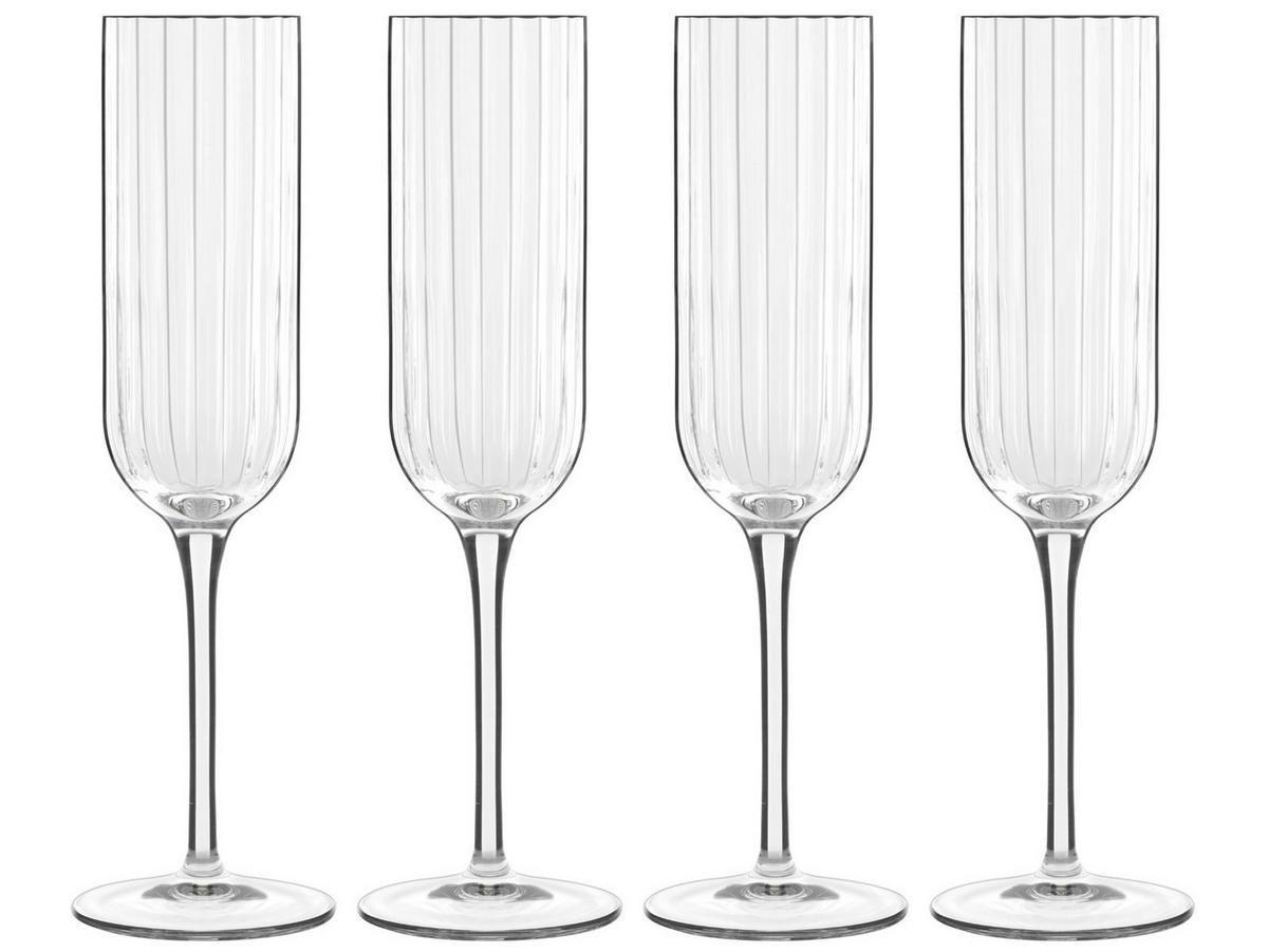 CHAMPAGNERGLAS Champagnergläser - Flöten - Bach - 210 ml - 4 Stück - Transparent, Glas (0.21L)