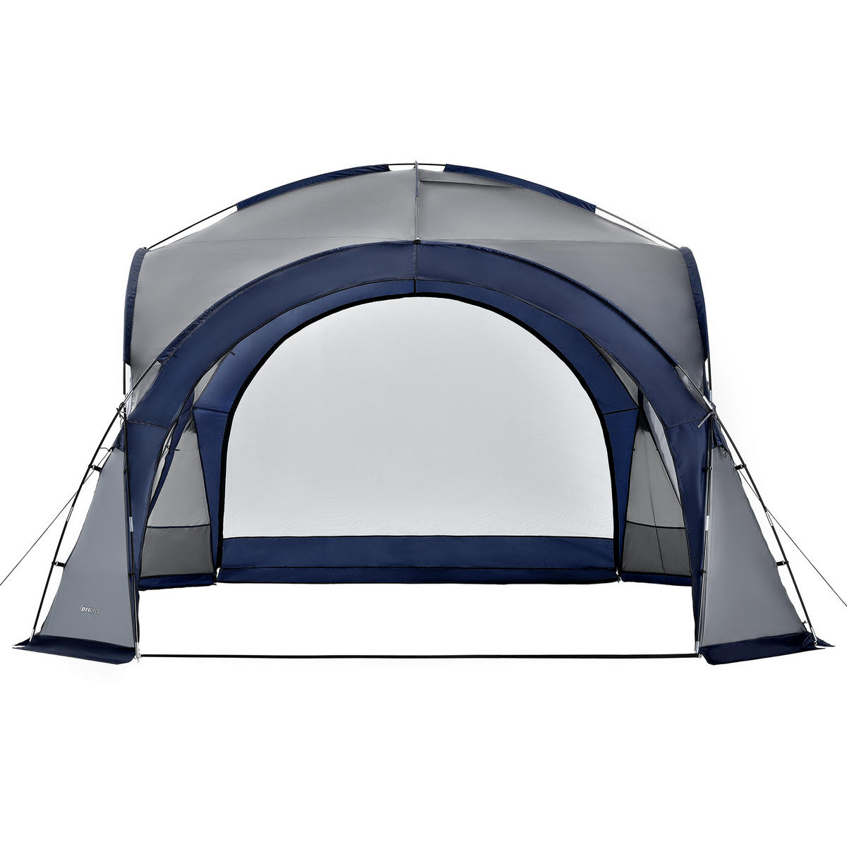 PAVILLON Grästorp - Blau/Dunkelgrau, Textil (345/247/345cm) - pro.tec