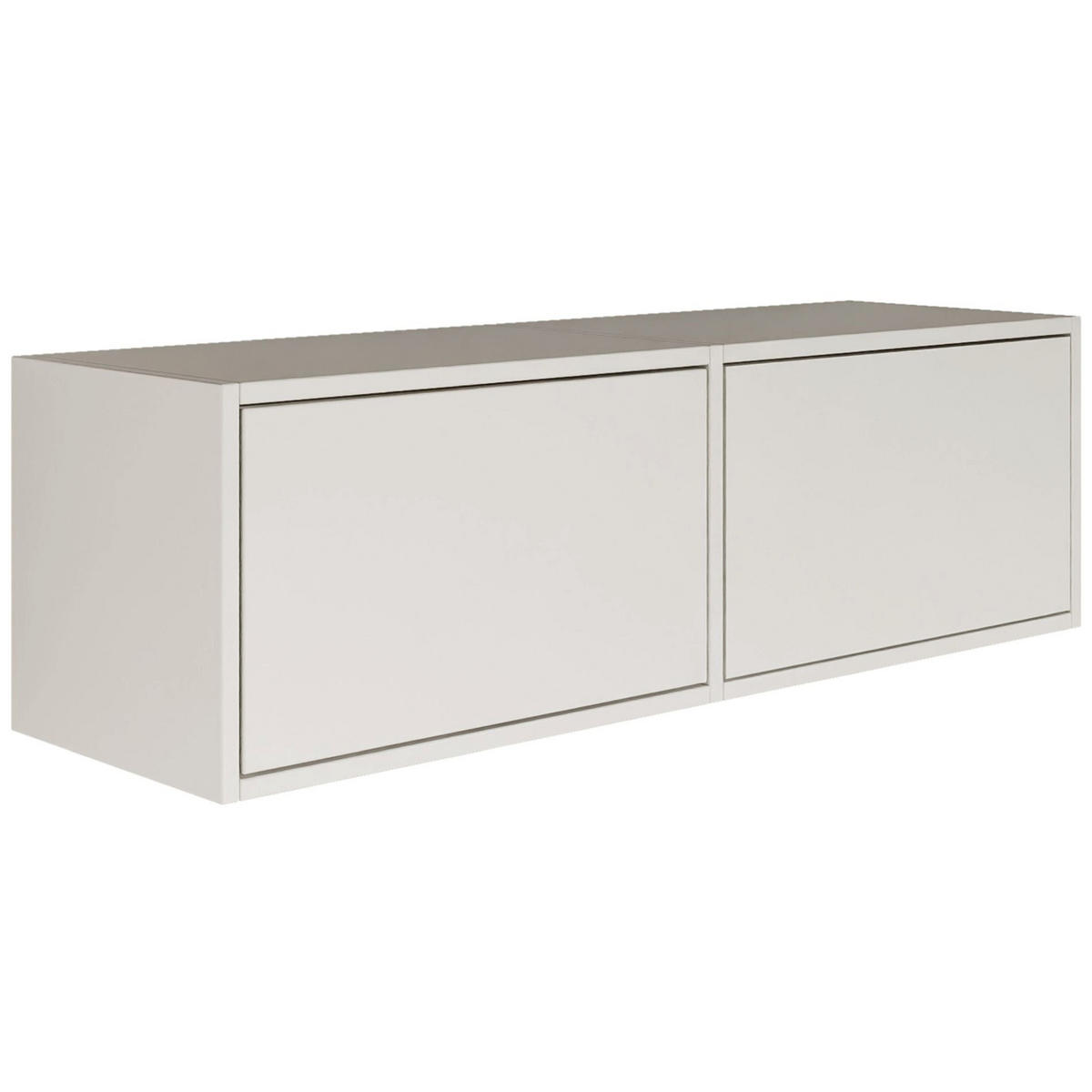 TV-LOWBOARD Framme hängend, 2 Klappen, Weiß, 100/30/30 cm - Weiß, Holzwerkstoff (100.6/30/30cm) - Selsey