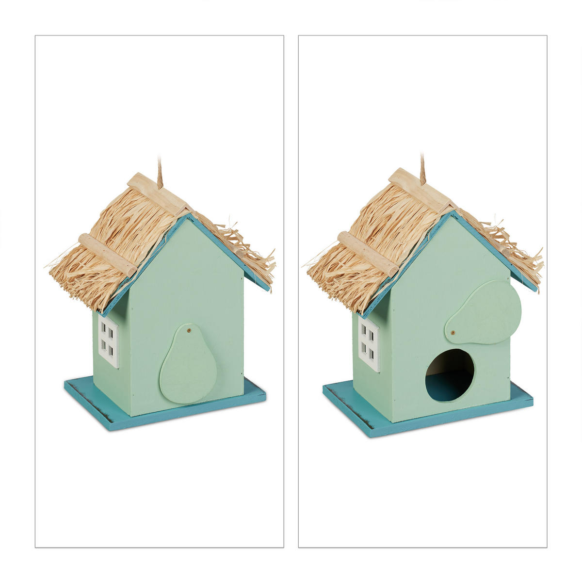 DEKOVOGELHAUS - Multicolor, Holz (19/24.5/13.5cm) - Relaxdays