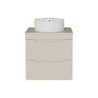 EINZELWASCHTISCH - 60 cm x 46 cm - Holz, Platte - Beige - ARUBA - Beige, Holz (60/59/46cm) - Vente-Unique