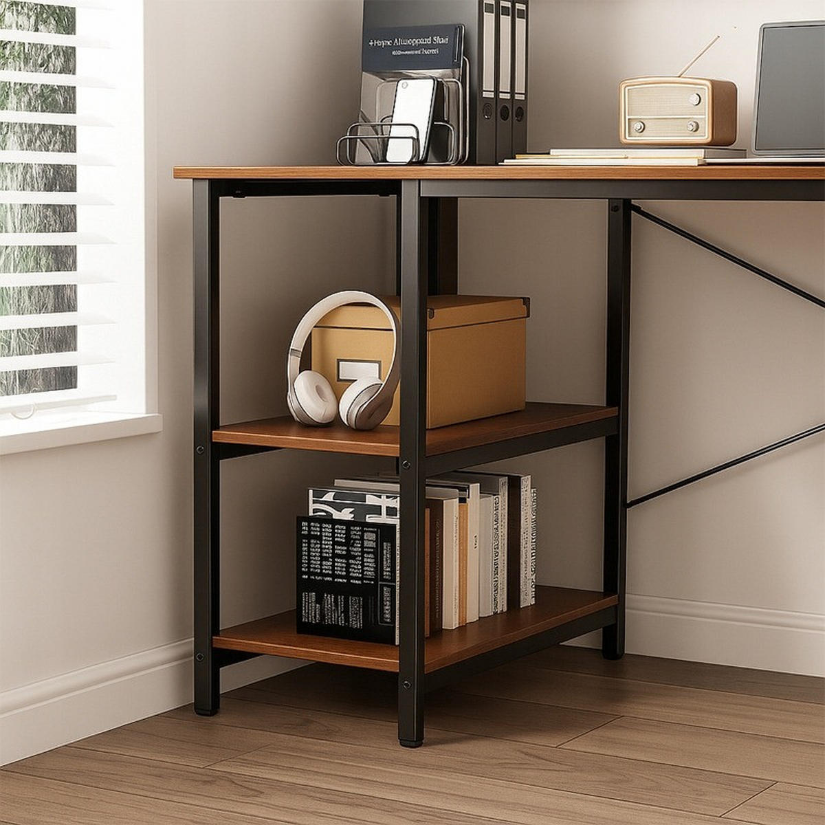 SCHREIBTISCH, braun 75x120x60cm - Braun, Holzwerkstoff (60/120/75cm)