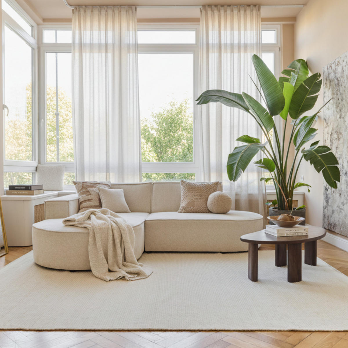 TEPPICH LONI Weiß 120/170 cm - Weiß, Textil (120/170cm) - Tapiso