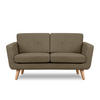 2-SITZER-SOFA TAGIO II mit Armlehnen, Kaffeebraun/Braun - Dunkelbraun, Textil (88/80/153cm) - KONSIMO®