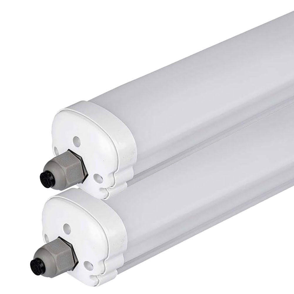 LED DECKENLEUCHTE Weiß Kunststoff Modern 2er Set - Weiß, Kunststoff (120/6.6/5.8cm)