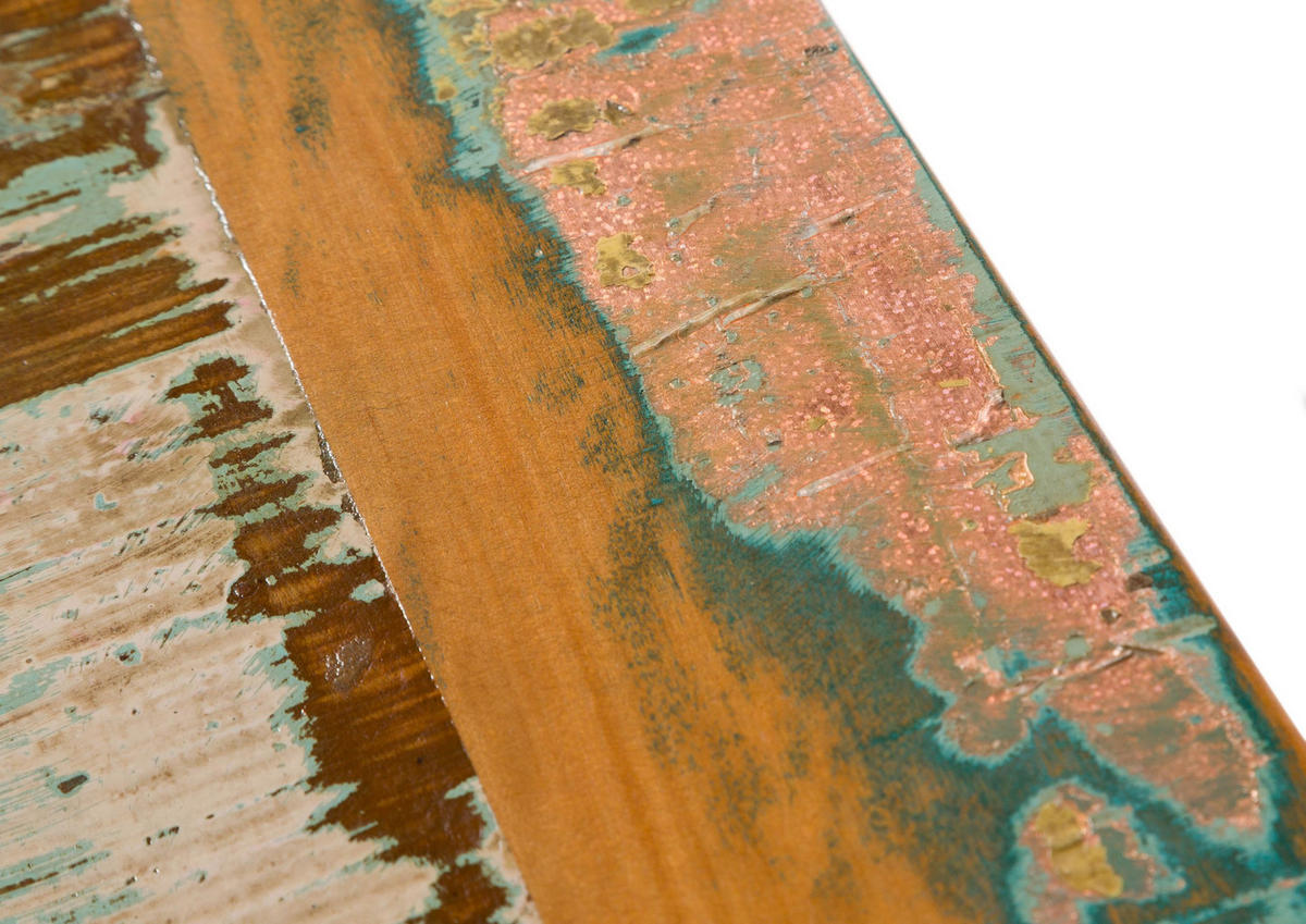 TV-BOARD Altholz 200x50x50 mehrfarbig lackiert NATURE OF SPIRIT #136 - Multicolor, Holz (200/50/50cm) - Massivmoebel24