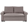 2-SITZER-SCHLAFSOFA Leinenoptikhellbraun Silda - Braun, Textil (173/92/93cm) - Beliani