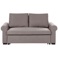 2-SITZER-SCHLAFSOFA Leinenoptikhellbraun Silda - Braun, Textil (173/92/93cm) - Beliani